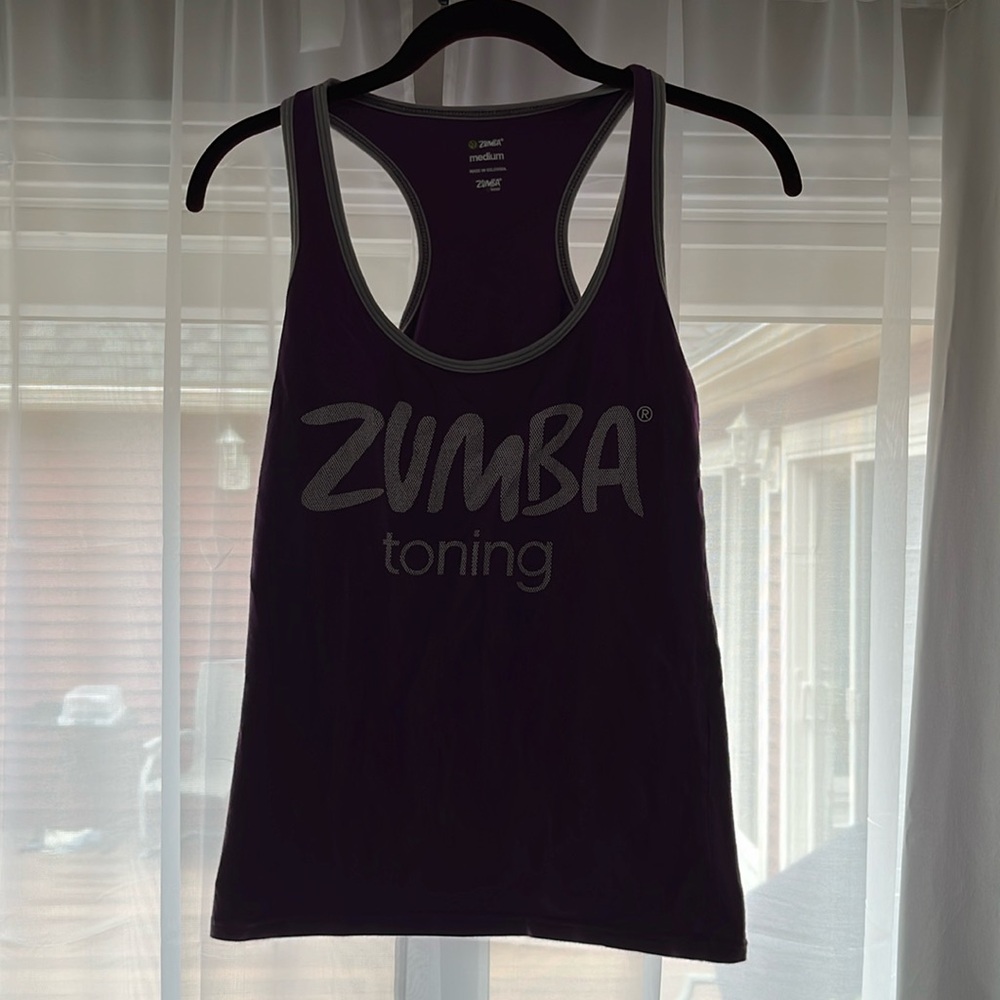 Zumba Fitness Toning Instructor tank tip in great preowned condition!